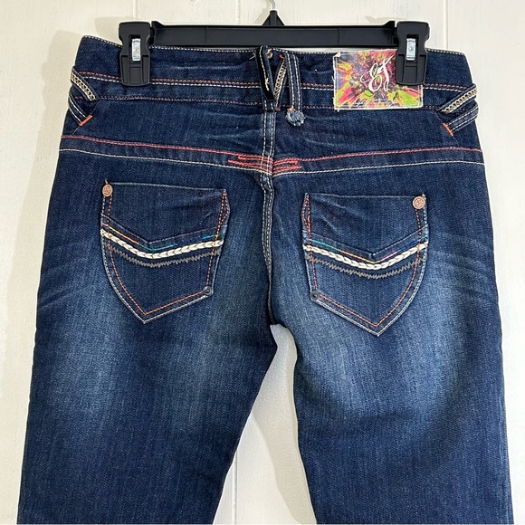 THE EIGHTY TWENTY 8020 Y2K Embroidered Low Rise Skinny Jeans Size 27. - Picture 6 of 15